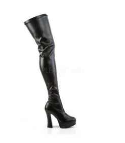 Overknee Stiefel ELECTRA-3000Z - Schwarz PU -Shoes Verkäufe pleaser electra 3000z b pu 4