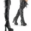 Overknee Stiefel ELECTRA-3028 - PU Schwarz