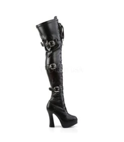 Overknee Stiefel ELECTRA-3028 - PU Schwarz -Shoes Verkäufe pleaser electra 3028 b pu 4