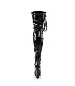 Overknee Stiefel ELECTRA-3050 - Lack Schwarz -Shoes Verkäufe pleaser electra 3050 blk 3