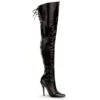 Pleaser Overknee Stiefel LEGEND-8899 Schwarz Leder (P)