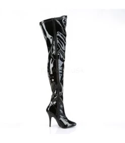 Overknee Stiefel SEDUCE-3000 - Lack Schwarz -Shoes Verkäufe pleaser seduce 3000 blk 4