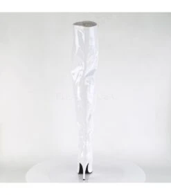 Overknee Stiefel SEDUCE-3000 - Lack Weiß -Shoes Verkäufe pleaser seduce 3000 wht 3