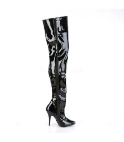 Overknee Stiefel SEDUCE-3010 - Lack Schwarz -Shoes Verkäufe pleaser seduce 3010 blk 4