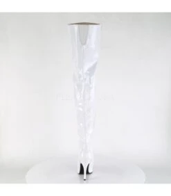 Overknee Stiefel SEDUCE-3010 - Lack Weiß -Shoes Verkäufe pleaser seduce 3010 wht 3