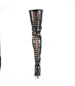 Overknee Stiefel SEDUCE-3063 - Lack Schwarz -Shoes Verkäufe pleaser seduce 3063 blk 3