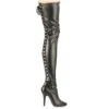 Overknee Stiefel SEDUCE-3063 - PU Schwarz