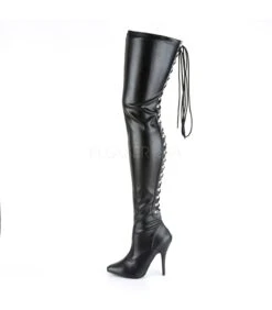 Overknee Stiefel SEDUCE-3063 - PU Schwarz -Shoes Verkäufe pleaser seduce 3063 bpu 2