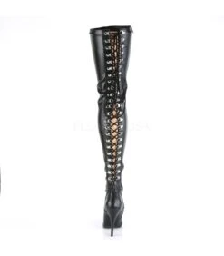 Overknee Stiefel SEDUCE-3063 - PU Schwarz -Shoes Verkäufe pleaser seduce 3063 bpu 3