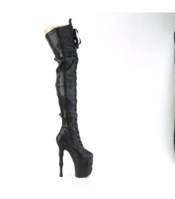 RAPTURE-3028 Overknee Stiefel - Schwarz Matt Mit Totenkopf | Pleaser -Shoes Verkäufe rapture 3028 overknee stiefel schwarz matt mit totenkopf pleaser 4