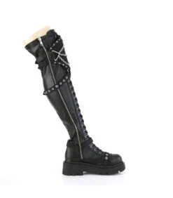 RENEGADE-320 Overknee Stiefel - Schwarz Matt | DemoniaCult -Shoes Verkäufe renegade 320 overknee stiefel schwarz matt demonia 4