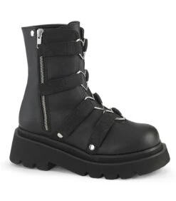 RENEGADE-50 Plateau Stiefel - Schwarz Matt | DemoniaCult