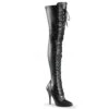 Pleaser Overknee Stiefel SEDUCE-3024 Schwarz