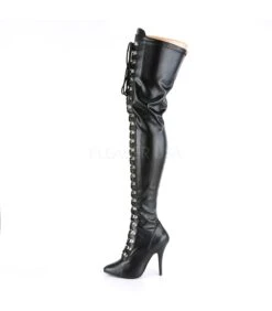 Pleaser Overknee Stiefel SEDUCE-3024 Schwarz -Shoes Verkäufe seduce 3024 sed3024 b pu 2