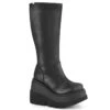 SHAKER-65WC Plateau Stiefel - Schwarz Matt | DemoniaCult