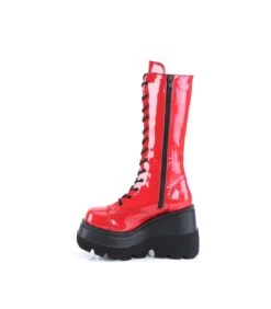 SHAKER-72 Plateau Stiefel - Rot | Demonia Cult -Shoes Verkäufe shaker 72 plateau stiefel rot demonia 2