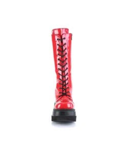 SHAKER-72 Plateau Stiefel - Rot | Demonia Cult -Shoes Verkäufe shaker 72 plateau stiefel rot demonia 6