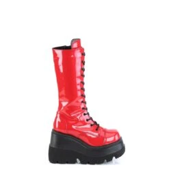 SHAKER-72 Plateau Stiefel - Rot | Demonia Cult -Shoes Verkäufe shaker 72 plateau stiefel rot demonia 9