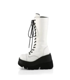 SHAKER-72 Plateau Stiefel - Weiß | Demonia Cult -Shoes Verkäufe shaker 72 plateau stiefel weiss demonia 7
