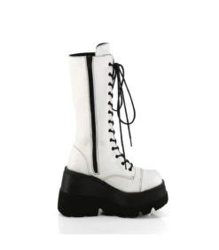 SHAKER-72 Plateau Stiefel - Weiß | Demonia Cult -Shoes Verkäufe shaker 72 plateau stiefel weiss demonia 9