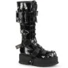 SLACKER-260 Plateau Stiefel Schwarz Lack | DemoniaCult