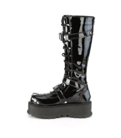 SLACKER-260 Plateau Stiefel Schwarz Lack | DemoniaCult -Shoes Verkäufe slacker 260 plateau stiefelschwarz lack demonia 3