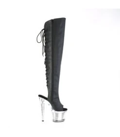 SPECTATOR-3019 Plateau Stiefel - Schwarz | Pleaser -Shoes Verkäufe spectator 3019 plateau stiefel schwarz pleaser 5