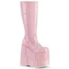 STACK-301 Plateau Stiefel - Rosa Lack | DemoniaCult