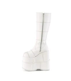 STACK-301 Plateau Stiefel - Weiss Matt | DemoniaCult -Shoes Verkäufe stack 301 plateau stiefel weiss matt demonia 2