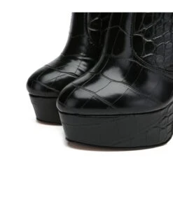 Giaro Stiefel Stackstand Schwarz Krokodilmuster -Shoes Verkäufe stackstand black crock 8