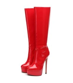 Giaro Stiefel Stackstand Rot Lack -Shoes Verkäufe stackstand red shiny 2