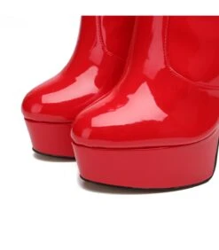Giaro Stiefel Stackstand Rot Lack -Shoes Verkäufe stackstand red shiny 3