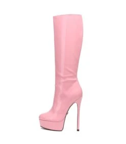 Giaro Stiefel Stackstand Pink Lack