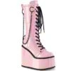 SWING-150 Plateau Stiefel - Rosa Lack | DemoniaCult