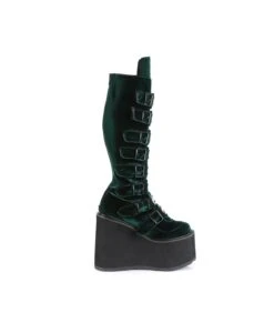 SWING-815 Plateau Stiefel - Moosgrün | DemoniaCult -Shoes Verkäufe swing 815 plateau stiefel moosgruen demonia 4