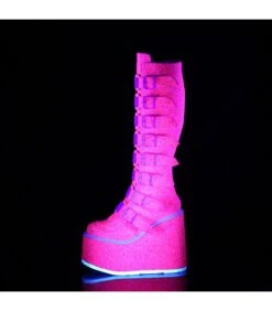 SWING-815 Plateau Stiefel - Pink Neon | DemoniaCult -Shoes Verkäufe swing 815 plateau stiefel pink neon demonia 2