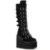 SWING-815 Plateau Stiefel - Schwarz | DemoniaCult