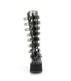 SWING-815C Plateau Stiefel - PVC Schwarz | DemoniaCult -Shoes Verkäufe swing 815c plateau stiefel pvc schwarz demonia 1