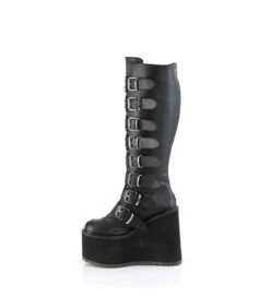 SWING-815WC Plateau Stiefel - Schwarz Matt | DemoniaCult -Shoes Verkäufe swing 815wc plateau stiefel schwarz matt demonia 2