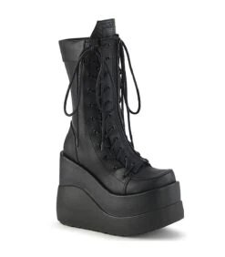 VOID-118 Plateau Stiefel - Schwarz Matt | DemoniaCult