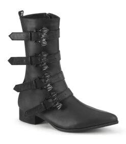 WARLOCK-110-B Stiefel - Schwarz Matt | DemoniaCult