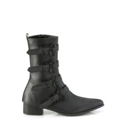 WARLOCK-110-B Stiefel - Schwarz Matt | DemoniaCult -Shoes Verkäufe warlock 110 b stiefel schwarz matt demonia 4