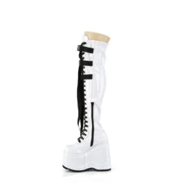 WAVE-315 Gothic Plateau Stiefel - Weiß Lack | DemoniaCult 7 WAVE-315 Gothic Plateau Stiefel - Weiß Lack | DemoniaCult -Shoes Verkäufe wave 315 gothic plateau stiefel weiss lack demonia 2