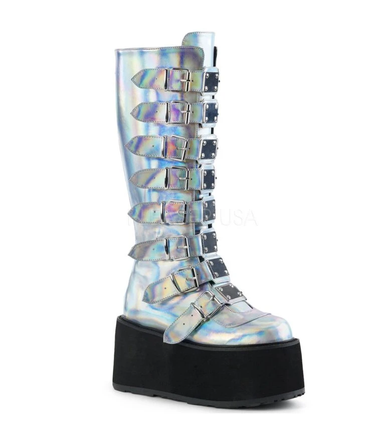 Shoes Verkäufe 49 Shoes Verkäufe -Shoes Verkäufe demonia plateau stiefel damned 318 silber 768x878 1